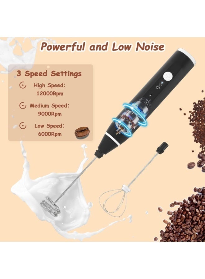Drink Frother – USB Electric Mixer for Cappuccinos, Hot Chocolate, Milkshakes, and Egg Whipping - Image 4